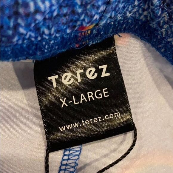 Terez Girls Blue Knit w/ Rainbow Cropped Leggings - Picture 5 of 7